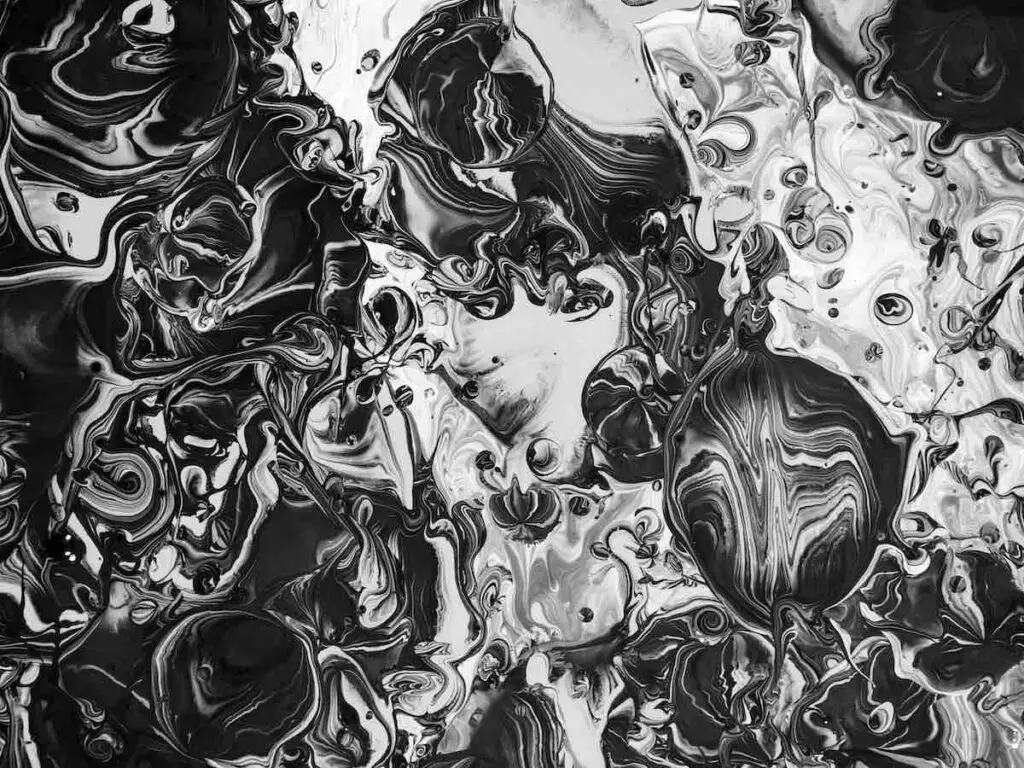 Black and white paint