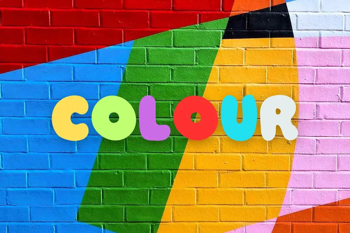 Coloured wall landscape