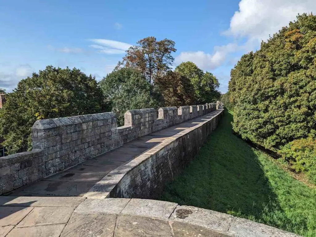 Running on York city walls
